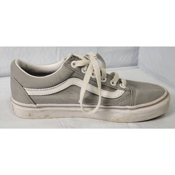 VANS Old Skool Gray and White Women's Size 6.5 Men's Size 5 - Picture 7 of 11